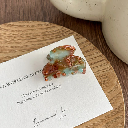 3.5CM Elegant France Acetate Leopard Hair Claw Small Size Sweet Style Hair Clip Shark Clip Women Hair Accessories Headwear