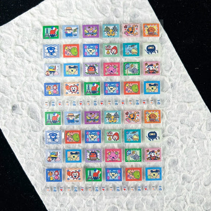 Cute Y2k Stytle Pvc Ancient Small Animals Adhesive Stickers Nail Art Waterproof Diy Charms Loptop Phone Case Scrapbook Sticker