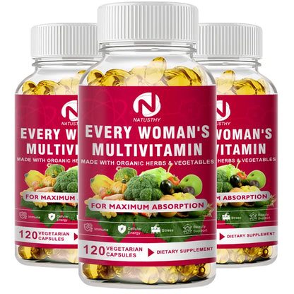 Multivitamin For Women Capsules Support Hormone Balance, Skin, Heart, Brain, Bone, Immune Health