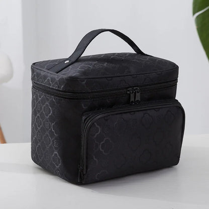 Brand Design New Large Capacity Flower Cosmetic Bag Zipper Cosmetic Box Storage Organizers Travel Toiletry Makeup Bag SZL806