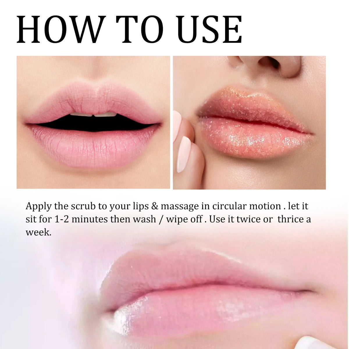 EELHOE Lip Scrub for Brightening: Cleansing Lip Keratin & Dead Skin, Moisturizing, Softening, Hydrating Lip Scrub