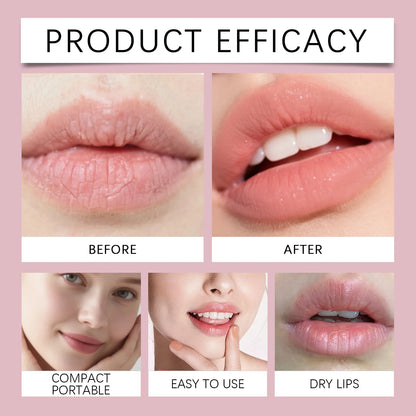 4pcs/kit Christmas Lip Balm Set Moisturizing Anti Cracking Hydrating Nourishing Plump Lips Lipstick Skin Care Christmas Box Gift
