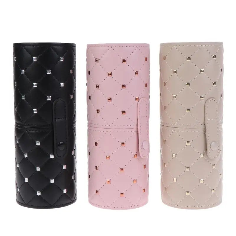 1Pcs Diamond Square Nail Makeup Tool Storage Pen Holder Large Capacity Multi-Functional Makeup Brush Storage Container