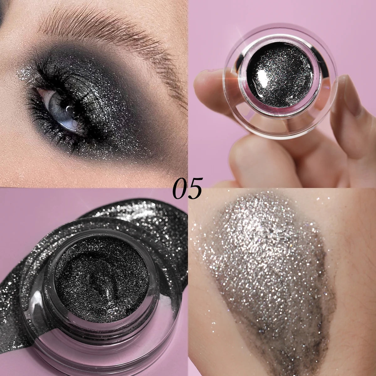 7 Color Liquid Eyeshadow Waterproof, non-sticky  rmt Highlighter & smoky eyeshadow with vivid color payoff Cosmetics