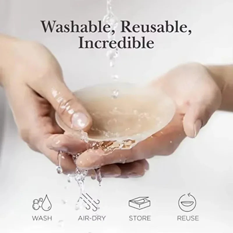 2/6/12PCS Invisible Self Adhesive Chest Paste Reusable Sticker Breast Petal Bra Pad Silicone Petal Nipple Cover