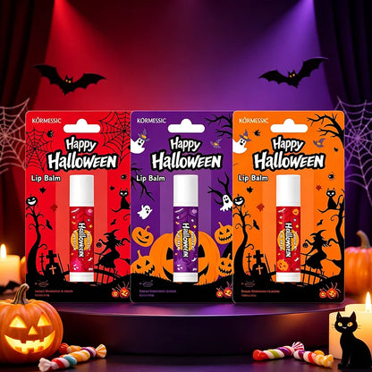 Halloween Theme Lip Balm Moisturizing And Non-sticky Lip Care Stick Fragrance nourishing Hand Cream Set Halloween Gifts