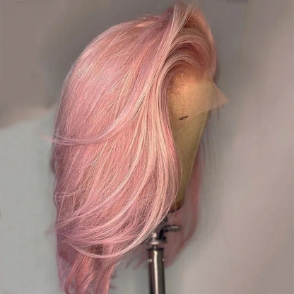 613 Blonde 13x4 Hd Lace Front Wig Layered Straight Natural Hairline Glueless Synthetic High Quality Cheap Lace Wig For Women
