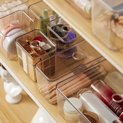 Clear Drawer Organizer Sets Acrylic Box Plastic Storage Box Stationery Makeup Organizer Boxes Transparent Storage Box Bins
