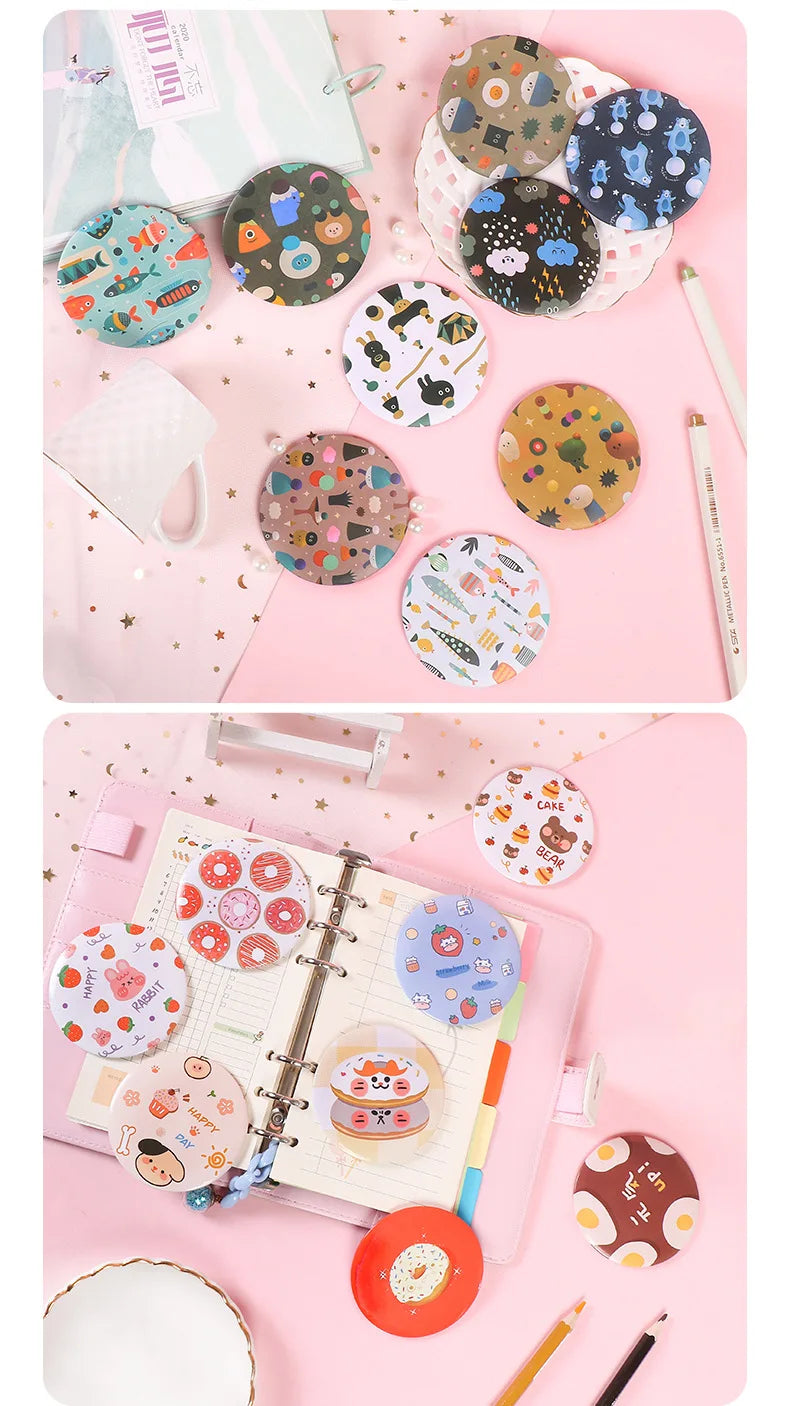 30 Pcs Cartoon Flower Cosmetic Mirror / Sweet Women Makeup Pocket Mini Portable /Nice Party Christmas Gift