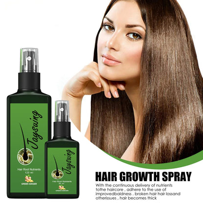 Ginger Hair Growth Oil Dense Regrowth Prevent Baldness Repair Dry Frizzy Damage Hair Roots Nourish Massage Scalp Treatment Serum