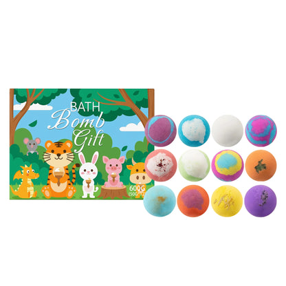 1/4/6/12pcs Bath Bombs Set with Surprise Toys Inside Natural Organic Bubble Bath Fizzies Balls Gift for Holiday Gift Set