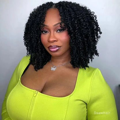 120g 240g Afro Kinky Curly Crochet Human Hair Knotless Pre-Separated Crochet Feather Hair Extensions Curly 100% Human Hair
