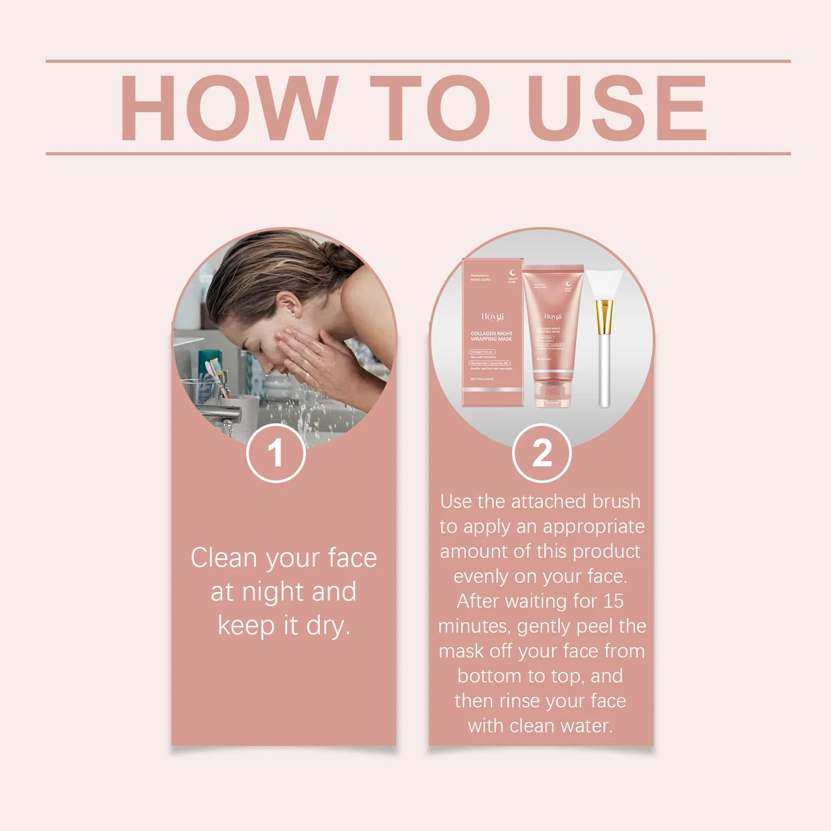 Collagen Encapsulated Peel Off Mask, Night Wrapping Film & Power Lift & Elastic Collagen, Banish Midnight Dullness with Niacinamide, Ceramide NP Strengthens Barriers, Full Painless Peel to Unlock Glass Skin, Soothing + Firmin
