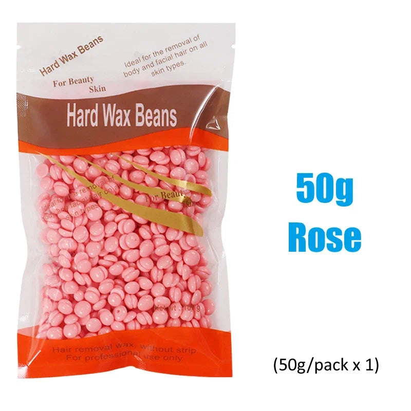 50/200/500g Painless Hard Wax Beans Depilatory Wax Beads Effective Hair Removal For Face Leg Bikini Body Home Wax Kit Supply