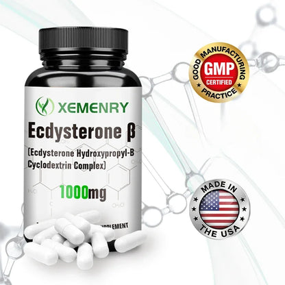 Ecdysterone Capsules - Build Muscle Mass, Promote Fat Burning and Metabolism, and Enhance Immunity Supplement