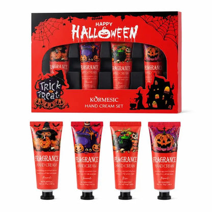 Halloween Theme Lip Balm Moisturizing And Non-sticky Lip Care Stick Fragrance nourishing Hand Cream Set Halloween Gifts