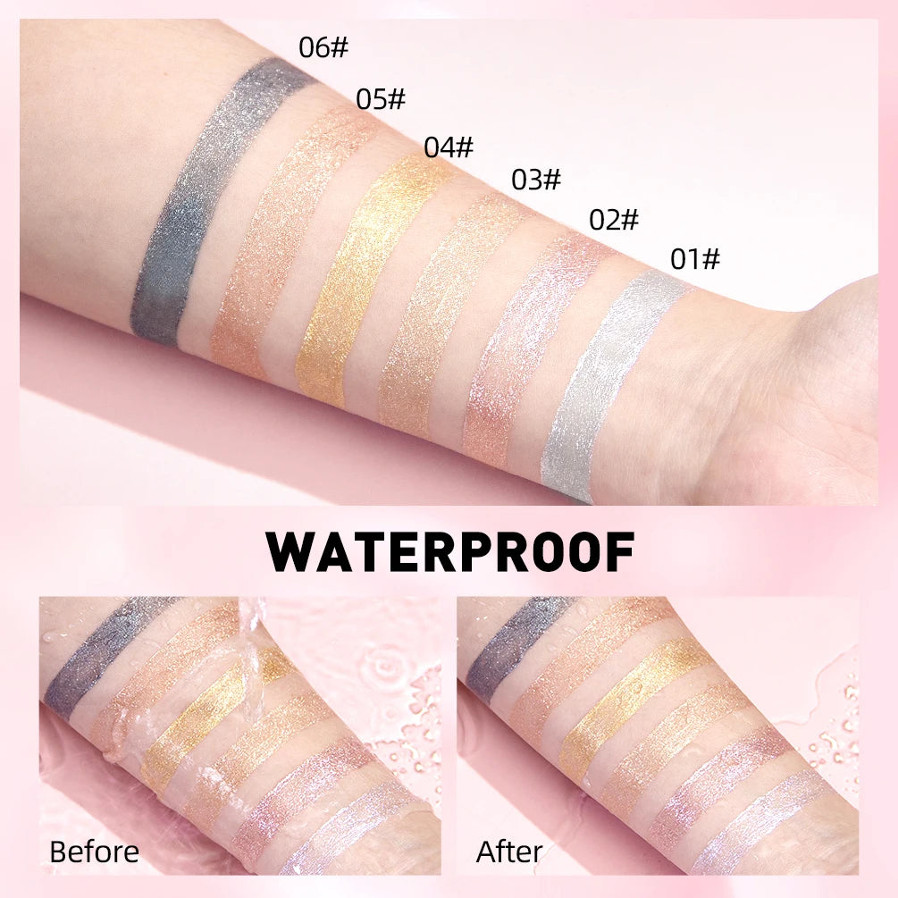Diamond Glitter Liquid Lipstick Waterproof Long Lasting Pearl Shiny Lip Gloss Metal Charming Lip Glaze Tint Makeup For Women