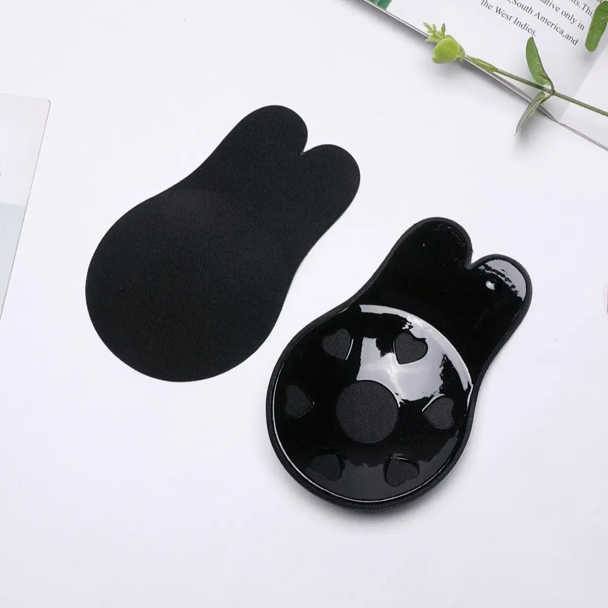 Women Breast Lifting Stickers Push Up Bras Silicone Invisible Chest Strapless Breast Rabbit Lift Up Tape Nipple Cover Bra Pads