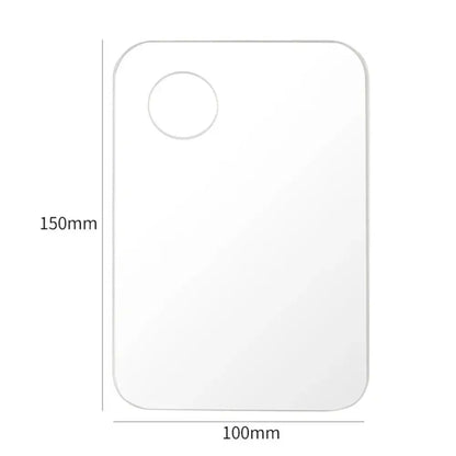 Durable Holes Acrylic Palette Eye shadow Mixing Cream Pigments Stainless Steel Mixing Tray Makeup Nail Art Manicure Tool