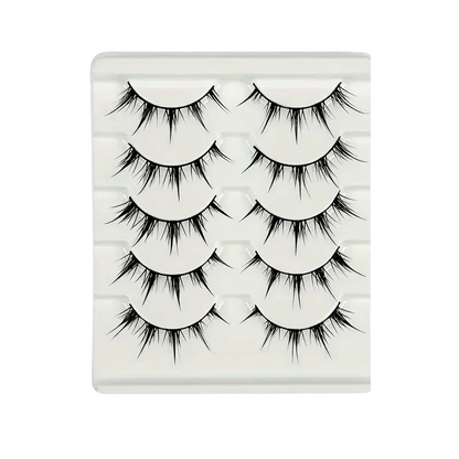 Anime Style False Eyelashes, Dramatic Demon Cartoon Design, Reusable D-Curve Lashes, Perfect for Anime Fans & Daily Wear