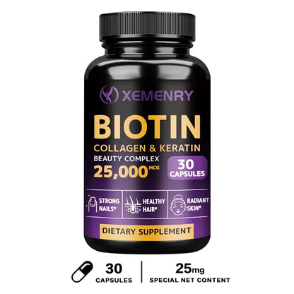 Biotin Collagen and Keratin Beauty Complex - Promotes Healthy Skin and Nails
