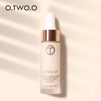 Natural Finish Liquid Foundation Full Coverage Makeup Base Oil Free BB Cream Long Lasting Face Concealer Cosmetics