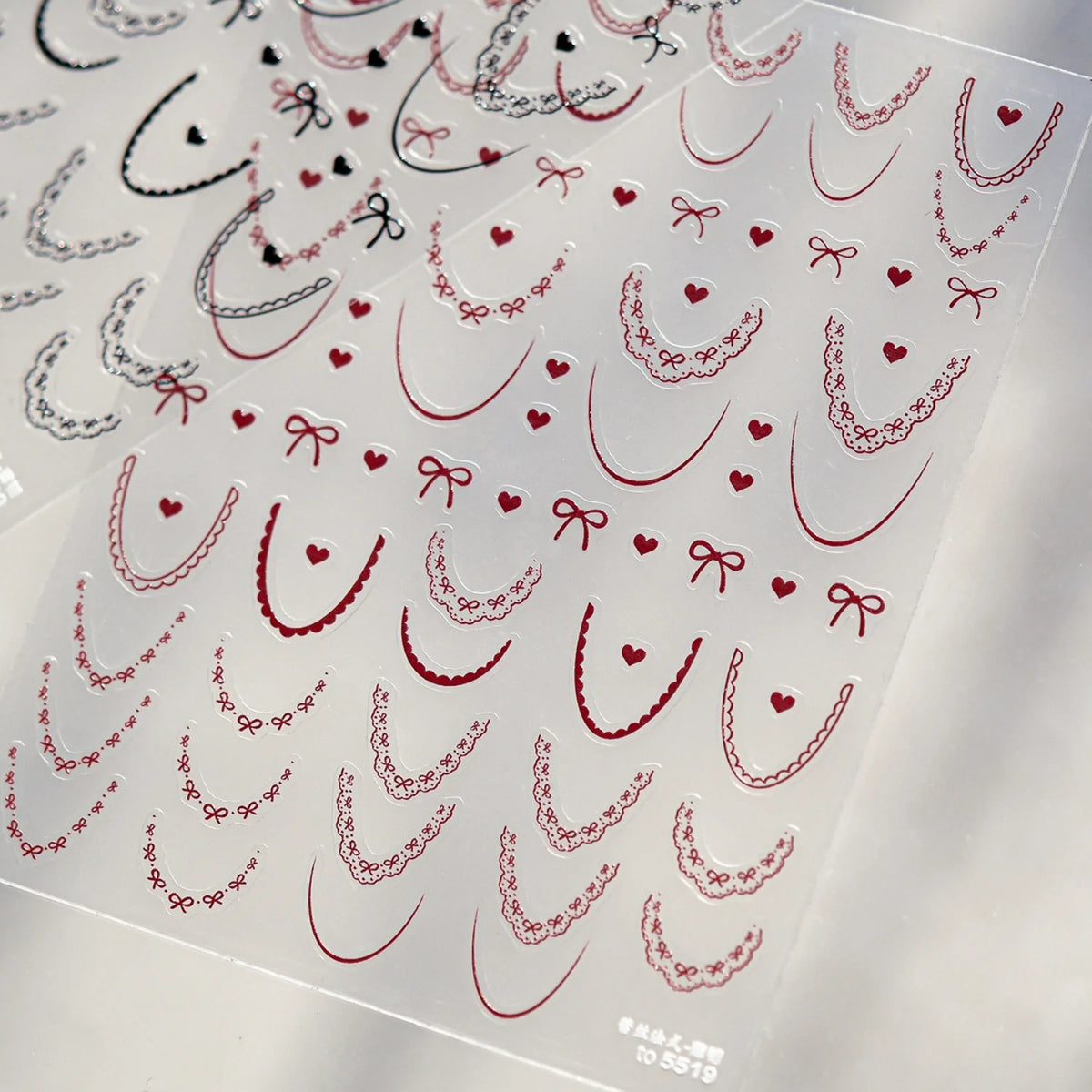 Cute Winter Cartoon Christmas Tree 5D Nail Sticker Snowman Rabbit Bow Pearl Wreath Cake Snowflake Star Self‑Adhesive Nail Decal