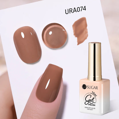 UR SUGAR 15ml Gel Nail Polish Neon Blue Red Green Pastal Nude UV/LED Soak Off No Wipe Nail Gel Polish Suitable For Summer Autumn