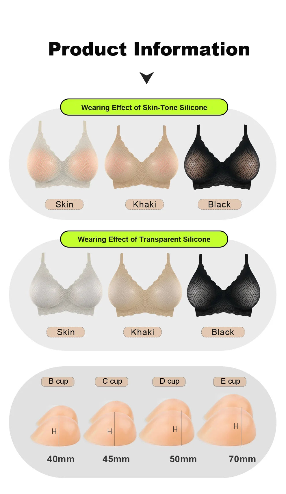 Artificial Silicone Breasts Forms Pads Fake Boobs Chest Women's Silicone Underwear Eexy Breast Padded Bra Becomes Big