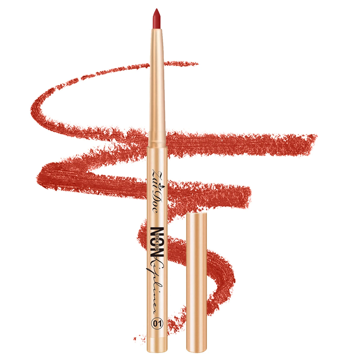 ZaiDoc 3 Colors Lip Liner Pencil Set Long Lasting Waterproof Smudge Proof Smooth Lip Pencil Natural Finish Daily Makeup