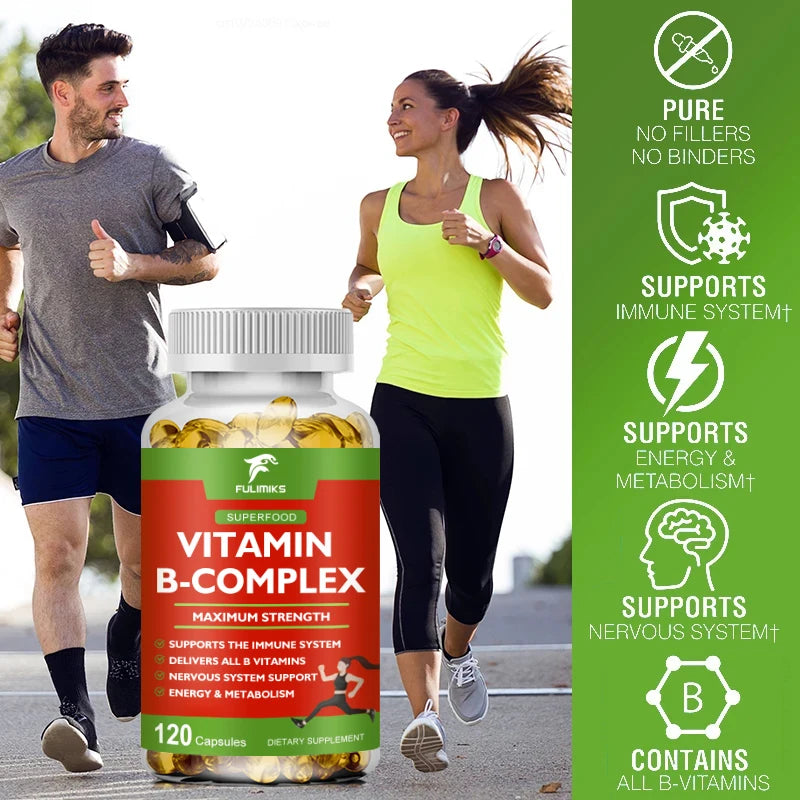 Organic Multivitamin B Capsule Anti-oxidation Skin Repair liver Health&Energy Care VB Complex Vitamins Daily Supplement