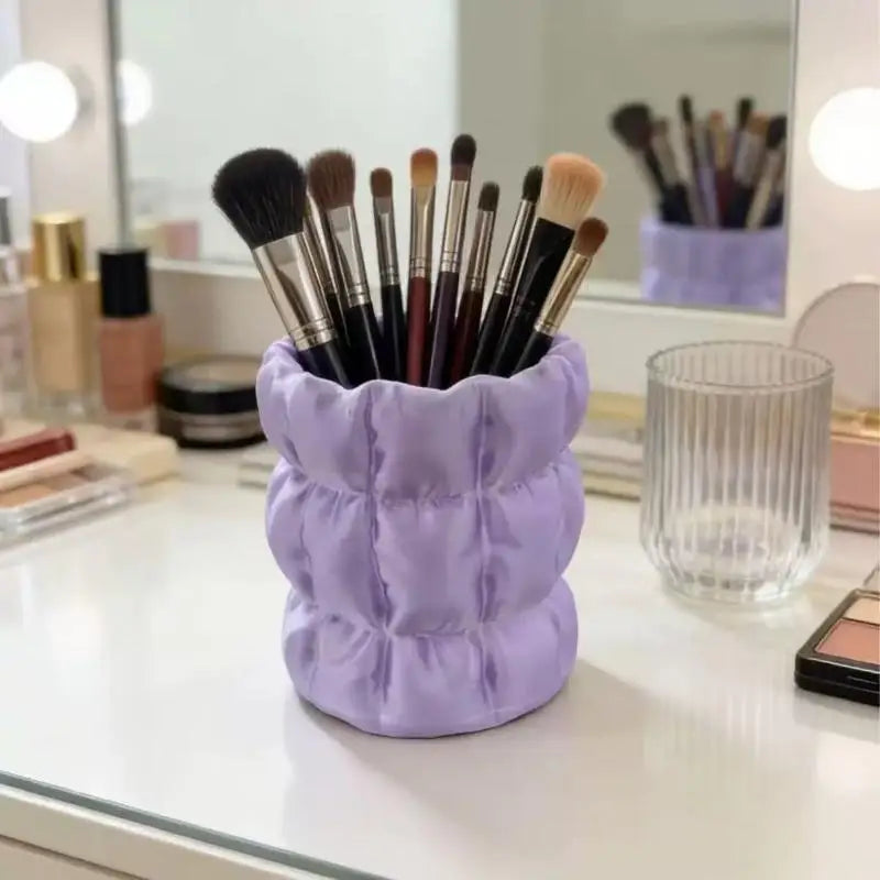 Makeup Brush Storage Tube, Elegant Facial Makeup Tool Storage Rack, Home Storage Rack Makeup Brush Bucket