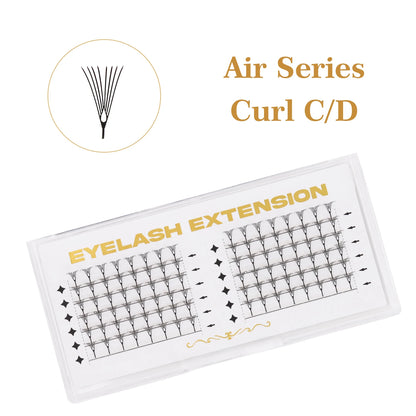 New Fashion Shiny Tinsel Anime Lashes Holographic Manga False Eyelashes Comic Spire Eyelash Extension For Christmas Party Makeup