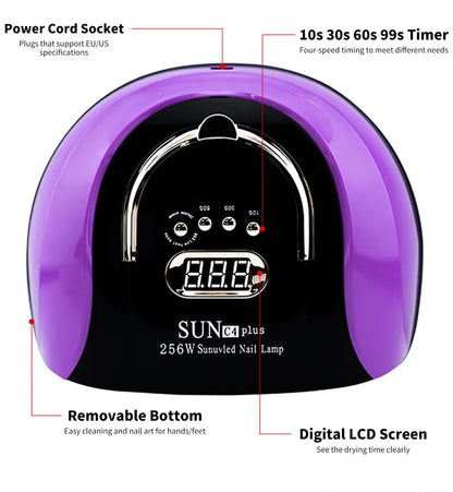 Professional UV LED Nail Lamp for Drying Nails, Gel Varnish Dryer with 57/36 LEDs, Ice Lamp for Manicure Art Salon Tools