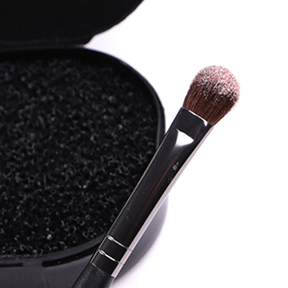 1 Pcs Makeup Brush Cleaner Sponge Remover Color Off Make Up Brushes Cleaning Mat Box Powder Brush Washing Cosmetic Clean Kits