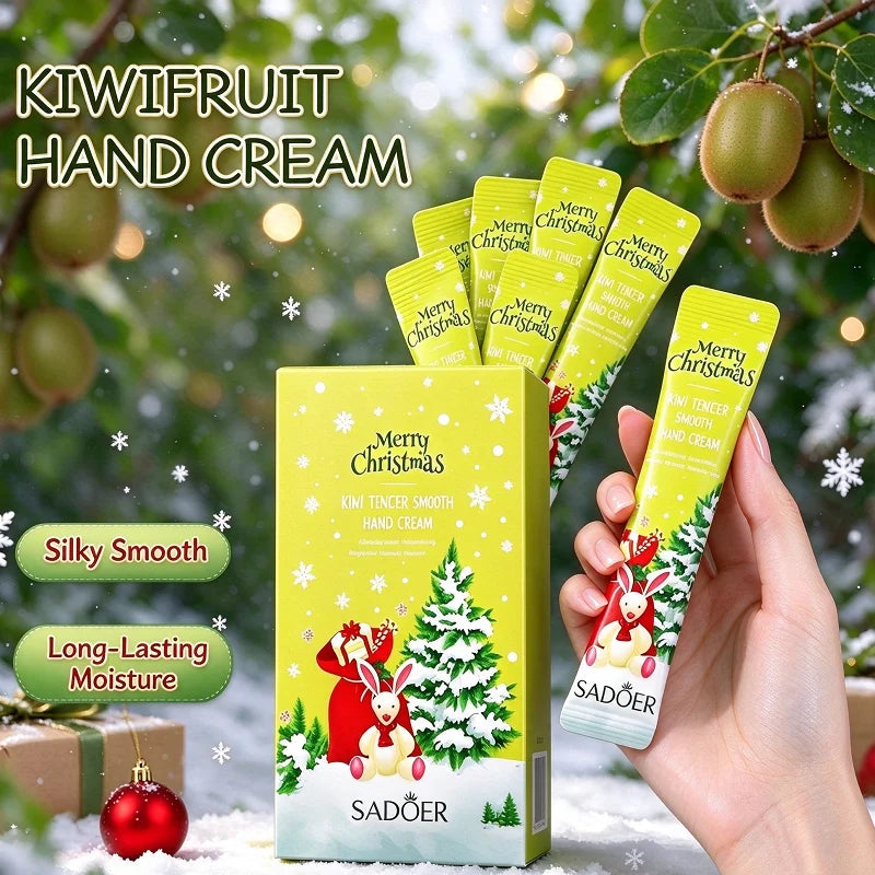 20Pcs/Box Kiwi Christmas Hand Cream, Compact And Portable, Moisturizing For Autumn And Winter, Suitable For Travel