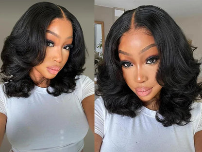 Bob Wigs Human Hair Body Wave 8-16in V Part Wigs for Black Women Upgrade U Part Human Hair Wig Glueless Lace Wigs Short Bob