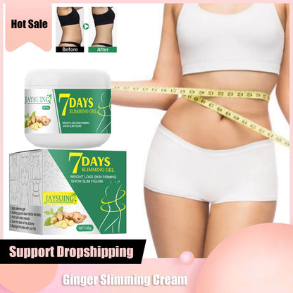Ginger Slimming Cream Remove Cellulite Lost Weight Thighs Legs Firming Promotes Fat Burning Shaping Belly Sculpting Cream 30g