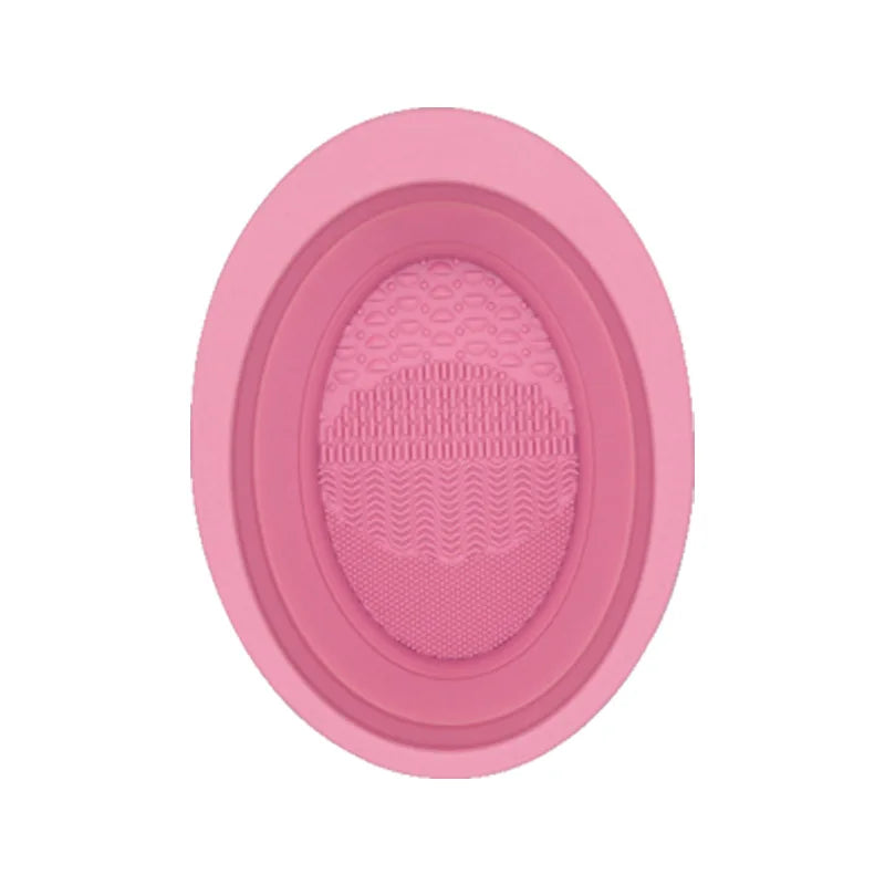New Silicone Eye Shadow Brush Cleaning Colorful Scrubber Cleaner Sponge Remover Box Tools Makeup Brush Color Foundation