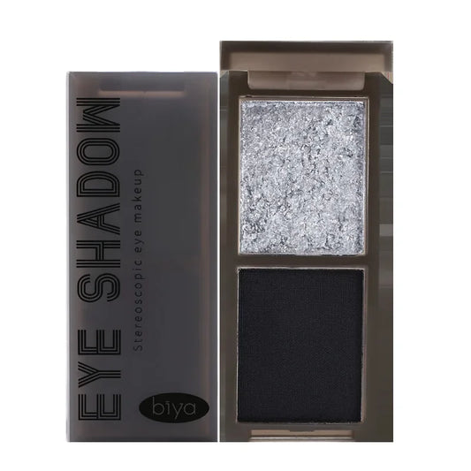 Two-color Eyeshadow Palette Lasting Easy To Color Matte Red Black Eye Shadow Fashion Korean Shiny Eyes Makeup Pigments Cosmetics