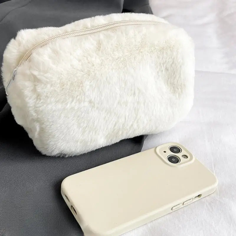 New-Plush Makeup Bags For Women Soft Travel Cosmetic Bag Organizer Case Lady Girls Make Up Case