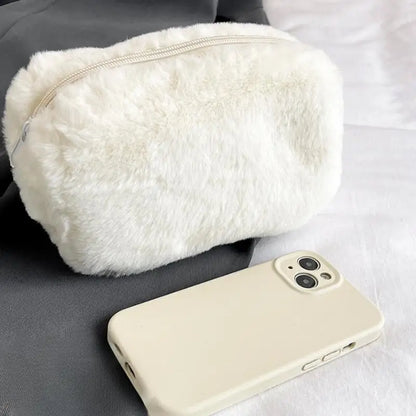 New-Plush Makeup Bags For Women Soft Travel Cosmetic Bag Organizer Case Lady Girls Make Up Case