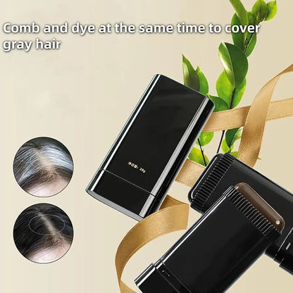 New Waterproof Comb Hair Dye Black Color Easy to Use Hair Colouring Cream Sweat-proof 2 in 1 Instant Dye for Gray Hair Coverage