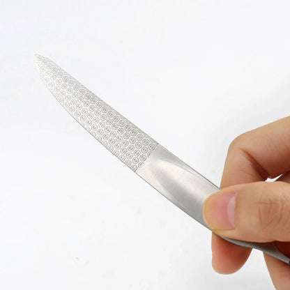 1/2PCS Stainless Steel Nail Files Double Sided Sandpaper For Nail UV Gel Polish Salon Manicure Pedicure Grooming Tools