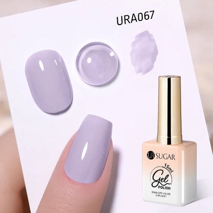 UR SUGAR 15ml Gel Nail Polish Neon Blue Red Green Pastal Nude UV/LED Soak Off No Wipe Nail Gel Polish Suitable For Summer Autumn