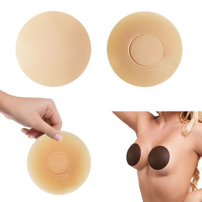 Fashion Silicone Nipple Cover Lift Up Bra Sticker Adhesive Invisible Bras Chest Patch for Women Reusable Chest Breast Petals Pad