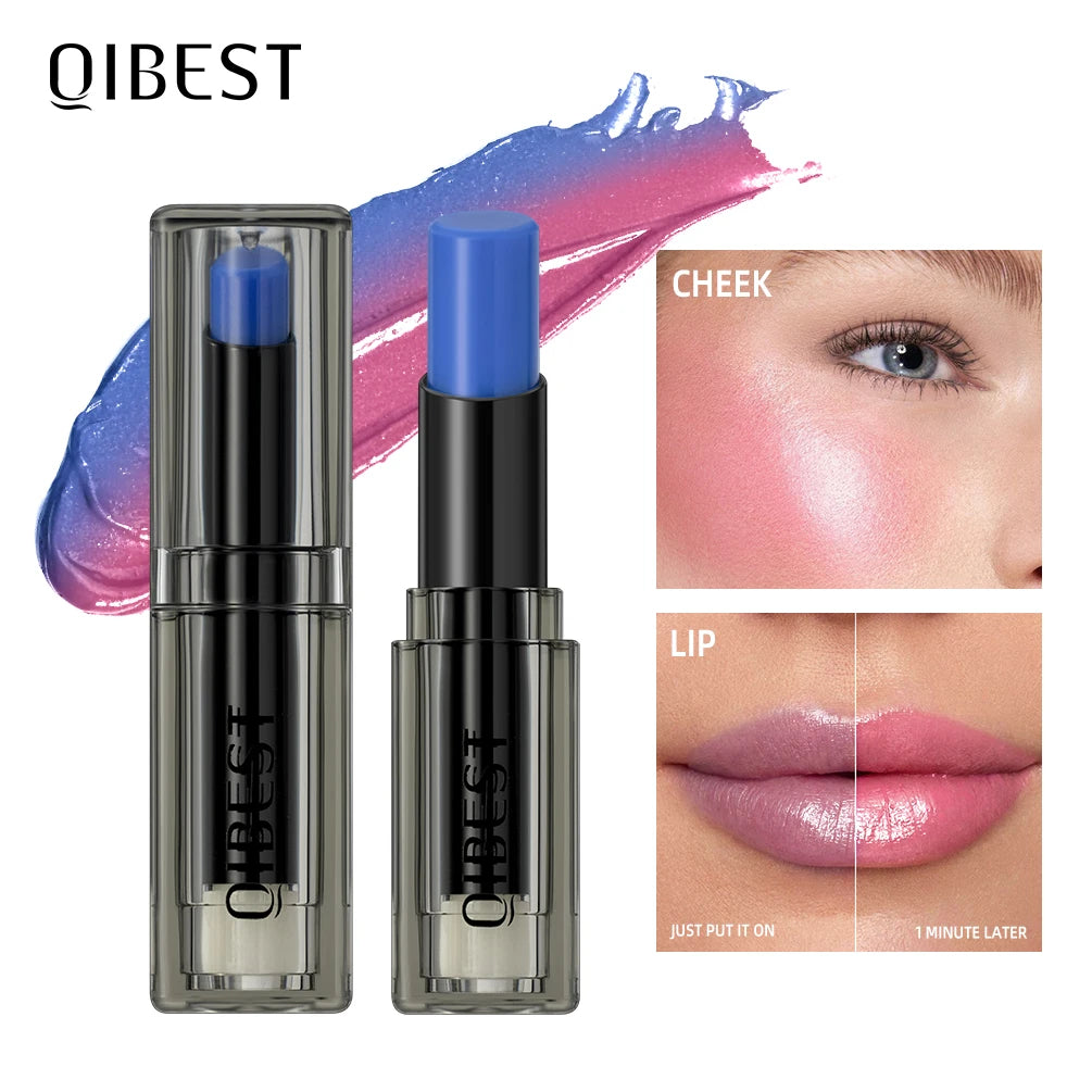 QIBEST Magic Color Changing Lip Stick Moisturizing Long Lasting PH Change Shift Colors Lip Balm Nourish Lip Stain Tint Makeup