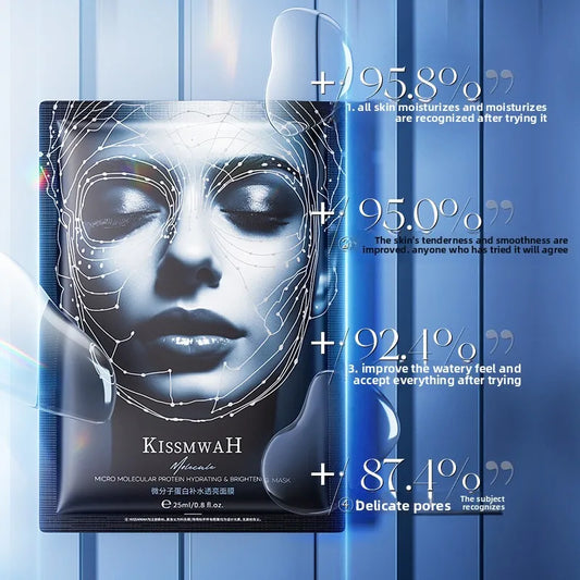 Micro Molecular Protein Moisturizing and Transparent Facial Mask Deeply Moisturizes and Moisturizes Skin, Wakes Up Skin Tone