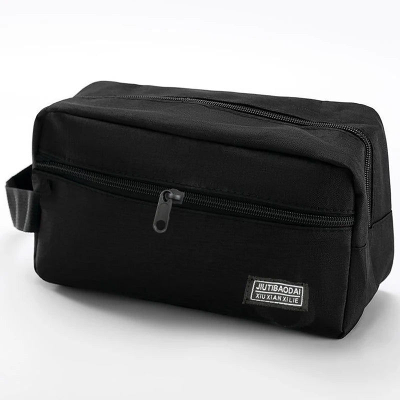 Durable Oxford Makeup Storage Pouch Waterproof Hand‑held Travel Toiletry Bag Multi‑pocket Cosmetic Organizer For Trip