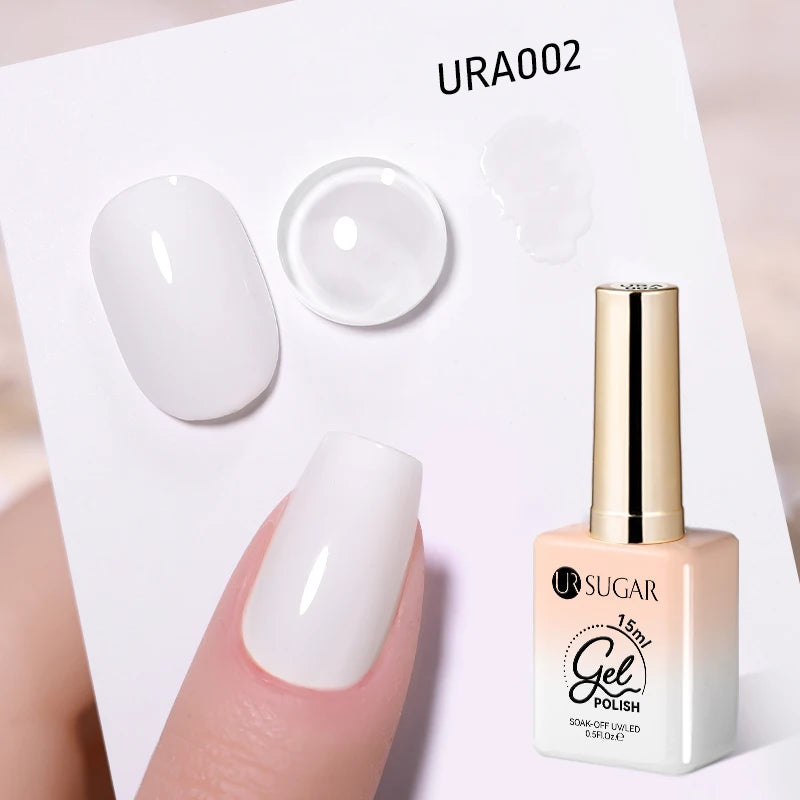 UR SUGAR 15ml Gel Nail Polish Neon Blue Red Green Pastal Nude UV/LED Soak Off No Wipe Nail Gel Polish Suitable For Summer Autumn
